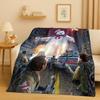 Horror Movie G-Ghostbusters Cartoon Flannel Blanket,Ultra Soft Warm Plush Throw for Home Bedroom Bed Sofa Cover Office Camping