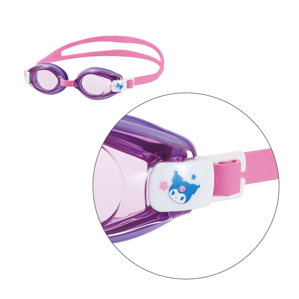 Swans LAV Лавандовый Плавательный Сделано My Melody и Kuromi УФ для Детей Возраста SW-MK Очки, Япония, Анти-Туман, Дизайн, Защита, 3-8