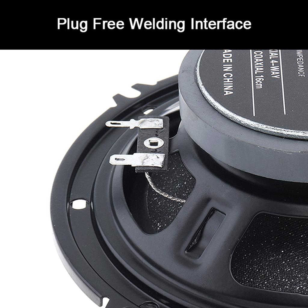 Одна пара 6-дюймовых дверных динамиков для автомобильной стереосистемы, 600 Вт макс., 4-полосные, полнодиапазонное аудио, твитеры, коаксиальные динамики