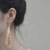 1 Pair Women Hook Earrings Shiny Sequin Anti-allergy Tassel Lightweight Ear Decoration Jewelry Prom Cocktail Party Hanging Earrings Dangle Earrings