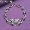 CHSHINE 925 Sterling Silver Key Lock Pendant Bracelet For Women Fashion Charm Jewelry