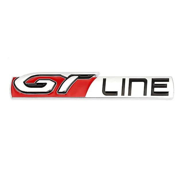 For Peugeot GT Line Logo 308 508 Rear Boot Trunk Tailgate Emblem Side Fender Badge Decals 3008 5008 Renault KIA Stickers Stinger