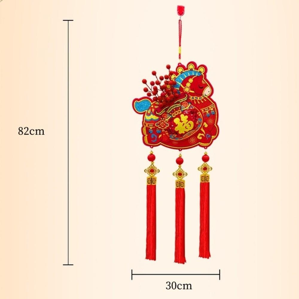 Red Gourd Wall Hanging Decor FU Character Lucky Pendant Chinese New Year Ornament  Holiday Ornament