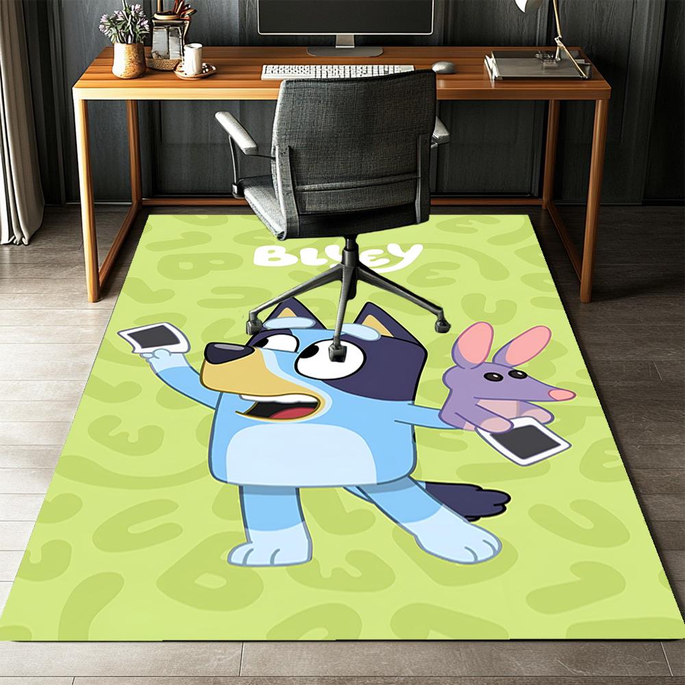 Bluey Printed Carpet Rug for Office Chair Living Room Bedroom Kitchen Room Decor Gifts