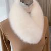 Women Winter Hair Collar Solid Color Shawl Female Fur Scarf Imitation Fur Scarf Artificial Wool Bib