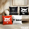 B-Bobcat Cushion Cover Soft Short Plush Pillow Cover Smooth Cozy Texture Aesthetic Cushion Case Home Decor