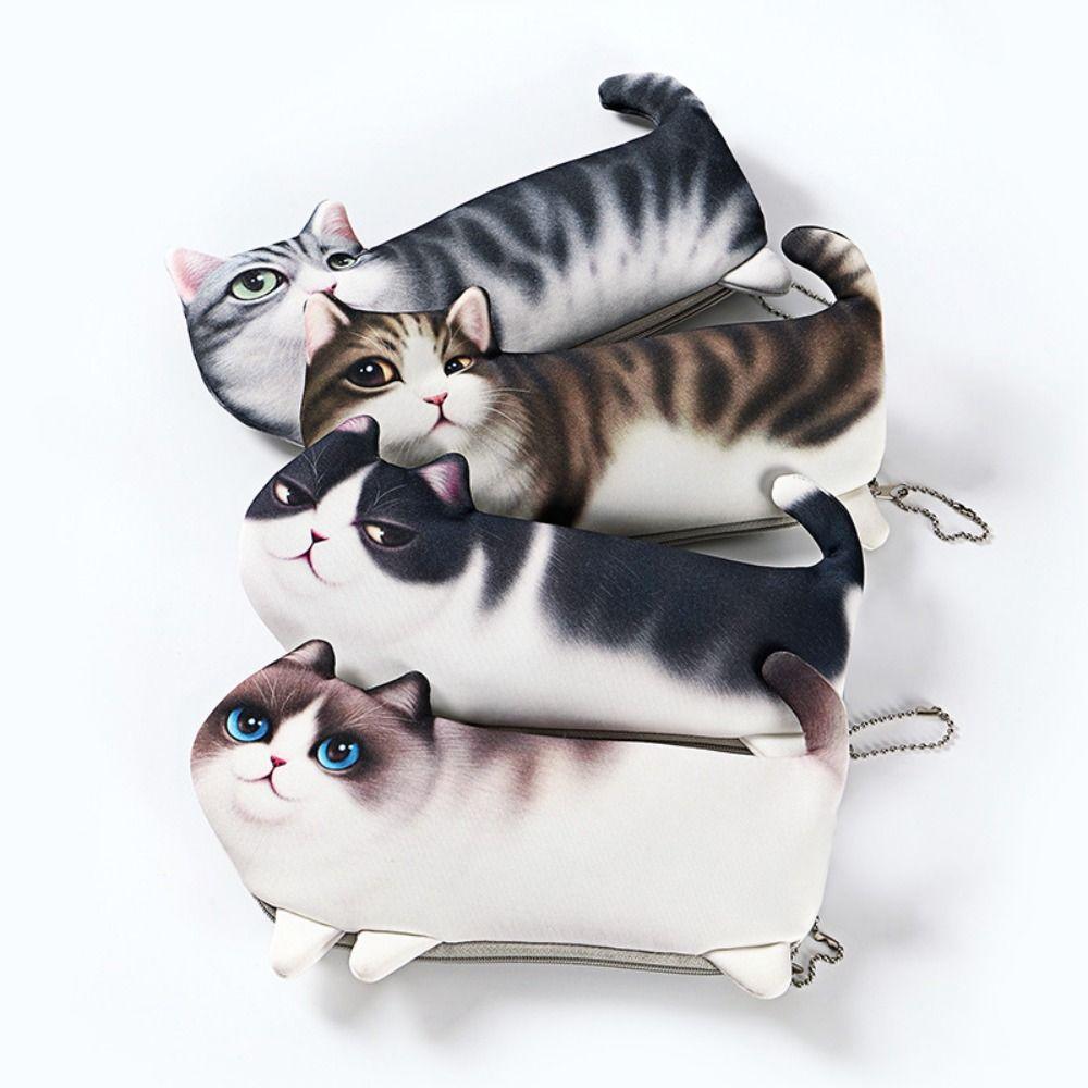 Funny Large Capacity Learning Office Supplies Pen Storage Stationery Bag Pencil Case Pen Bag