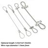 New Stainless Steel Wire Rope With Locking Adjustable Suspension Lanyard 1.5/2/3/4mm Hanging Rope