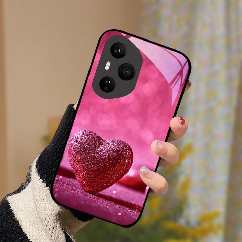 Закаленное Стекло Чехол Для Телефона Для Honor 400 Pro Honor400 Lite 5G Чехол Роскошный Расписной Жесткий ПК Fundas Ударопрочный Защитный Корпус