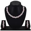 Excellent Flower Design Silver Plated Alloy Princess Style Necklace Set for Women