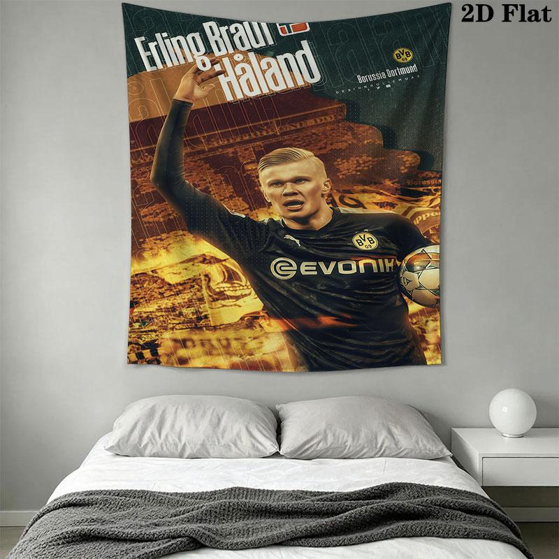 football star Wall Hanging Printed Fabric Blanket Decorative Tapestries for Bedroom Living Room Home Decor