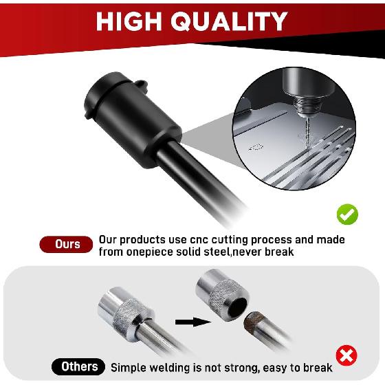 BOYISEN Trailer Hitch Pin Lock - 2" Locking Receiver Hitch Pin For Class III/IV Hitches With 5/8" Pin, Receiver Hitch Locking Pin With 2 Keys, Easy
