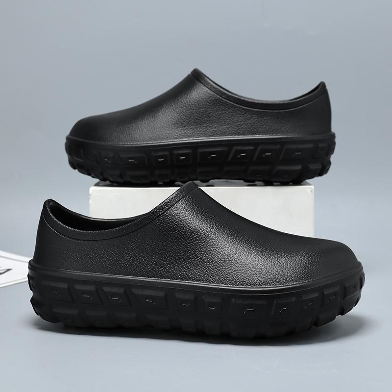 Original Kitchen Shoes Men Clogs Outdoor Plaltfotm Casual Waterproof Rain Shoes Non-slip Restaurant Work Oil-proof Chef Shoes
