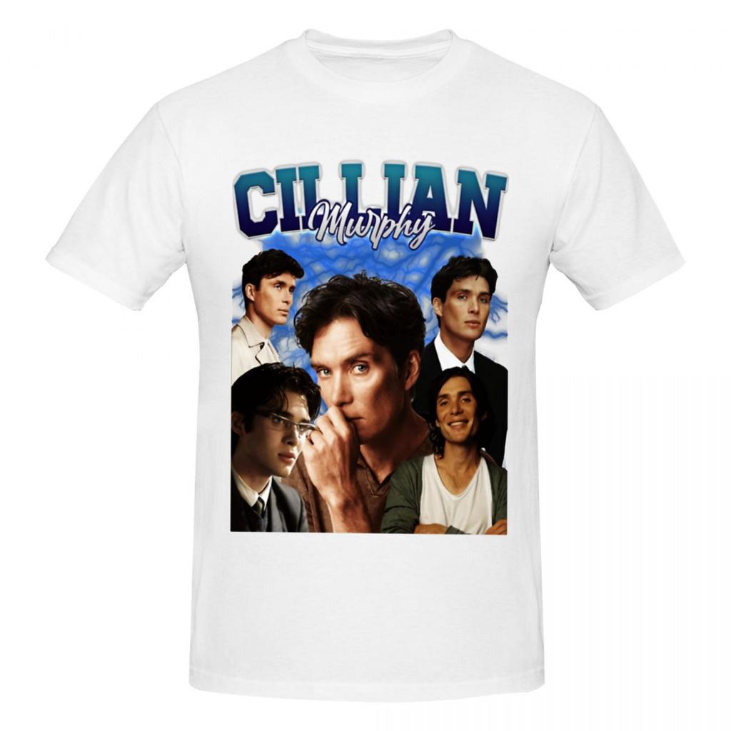 Unisex Cillian Murphy Funny T Shirt Streetwear Oneck Cotton Anime Shirt