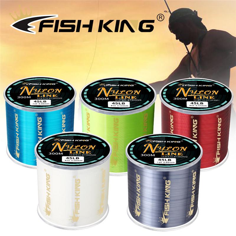 FISH KING нейлоновая леска 3000 м/500 м 4,13-34,32 фунта, материал мононити, леска для снастей для ловли карпа