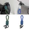 Braided Leather Key Holder Stylish Cowhides and Nylon Rope Keychain Hand Rope School Bag Pendant for Everyday Use