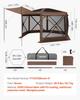 Pop up Gazebo Screen Tent, 3.6 x 3.6 m Large 6-Sided Camping Canopy Tent with Removable Top & Carry Bag, Quick-Set & Bite-Proof, Screen House Sun