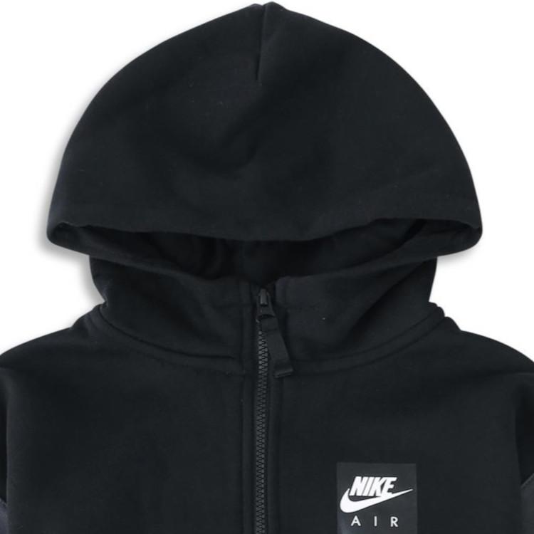 Nike Куртка с капюшоном и застежкой-молнией во всю длину, стандартного кроя, детские куртки, черный цвет CD7291