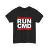 Футболка Run Cmd Топы Футболка мужская женская 100% хлопок