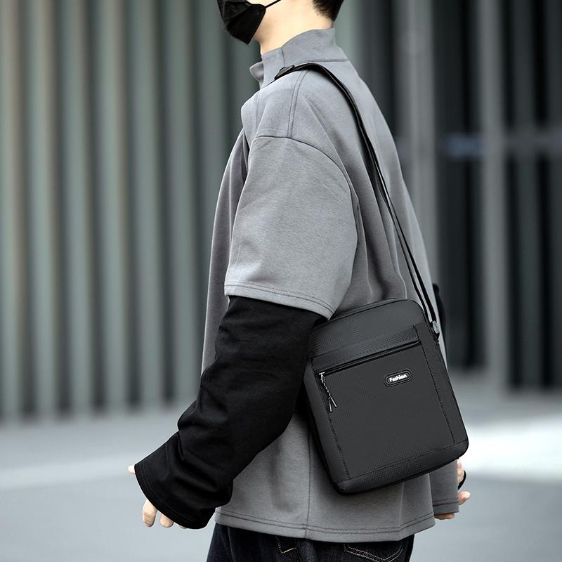 Городская сумка через плечо для通勤 - Модная оксфордская сумка-слинг через плечо с карманом для телефона (Деловой и Повседневный Стиль)