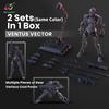 Sheik Mainland 1/144 Assault Stranger 3MIN-A Series Buildable Sci-fi Soldier Model Kit 2pcs/set Action Figure for Collection