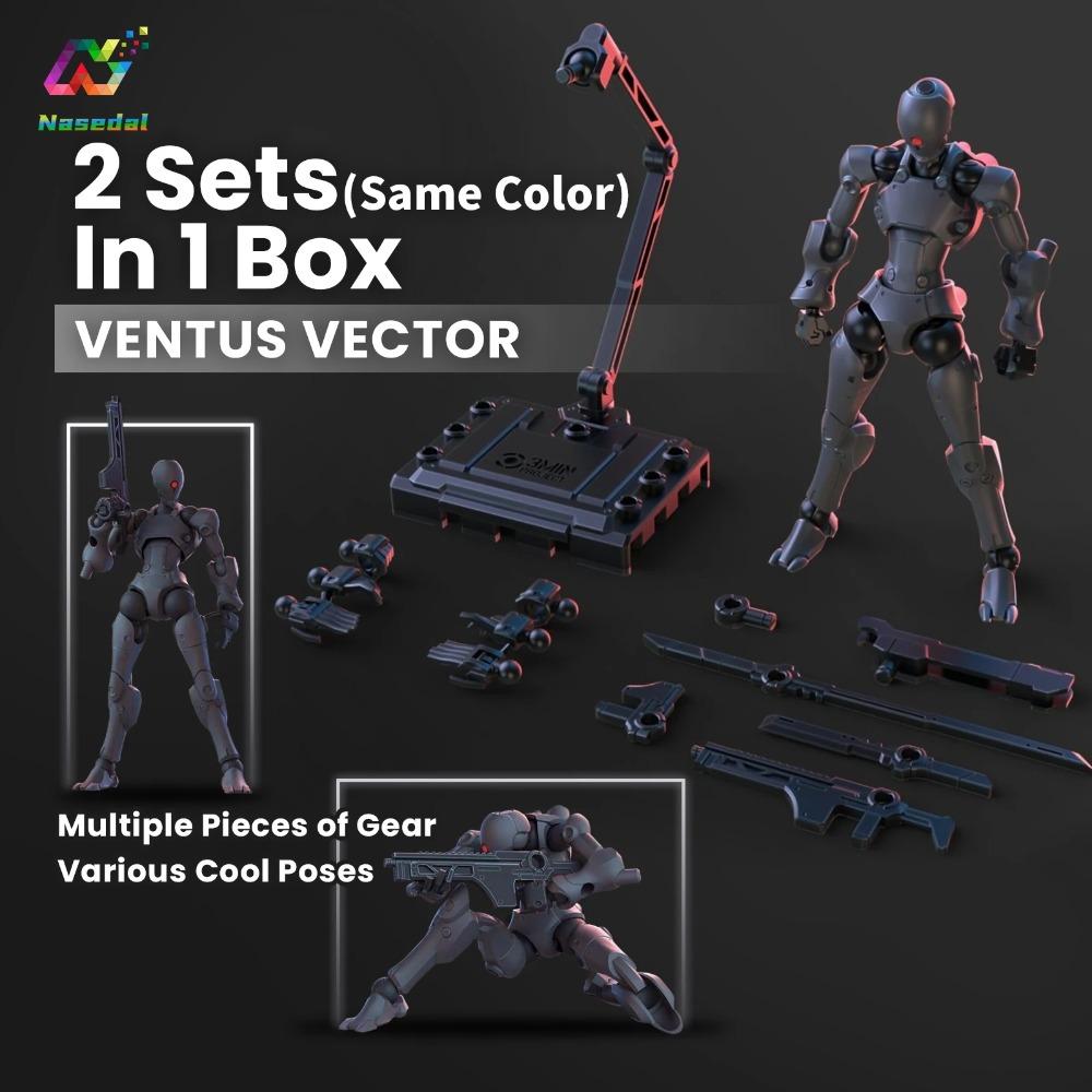 Sheik Mainland 1/144 Assault Stranger 3MIN-A Series Buildable Sci-fi Soldier Model Kit 2pcs/set Action Figure for Collection