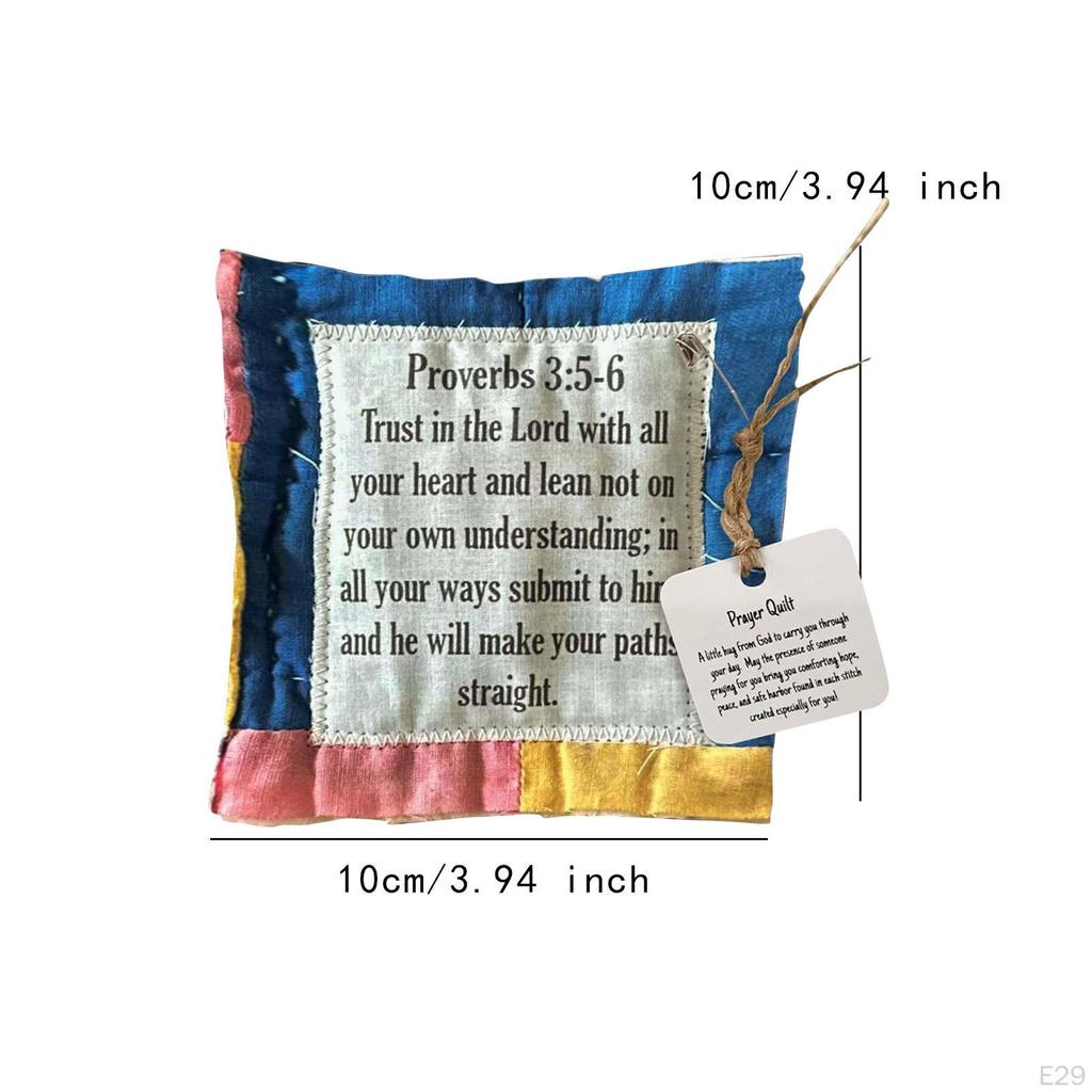 Cross Inside Prayer Quilt for Holiday Decor And Gift