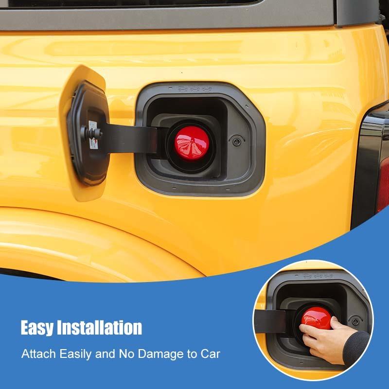 Внутренняя крышка топливного бака, пылезащитная крышка, украшение, подходит для Ford Bronco 2021 года, для Chevy Silverado 2019 года, для F150 2021 года, аксессуары для экстерьера автомобиля