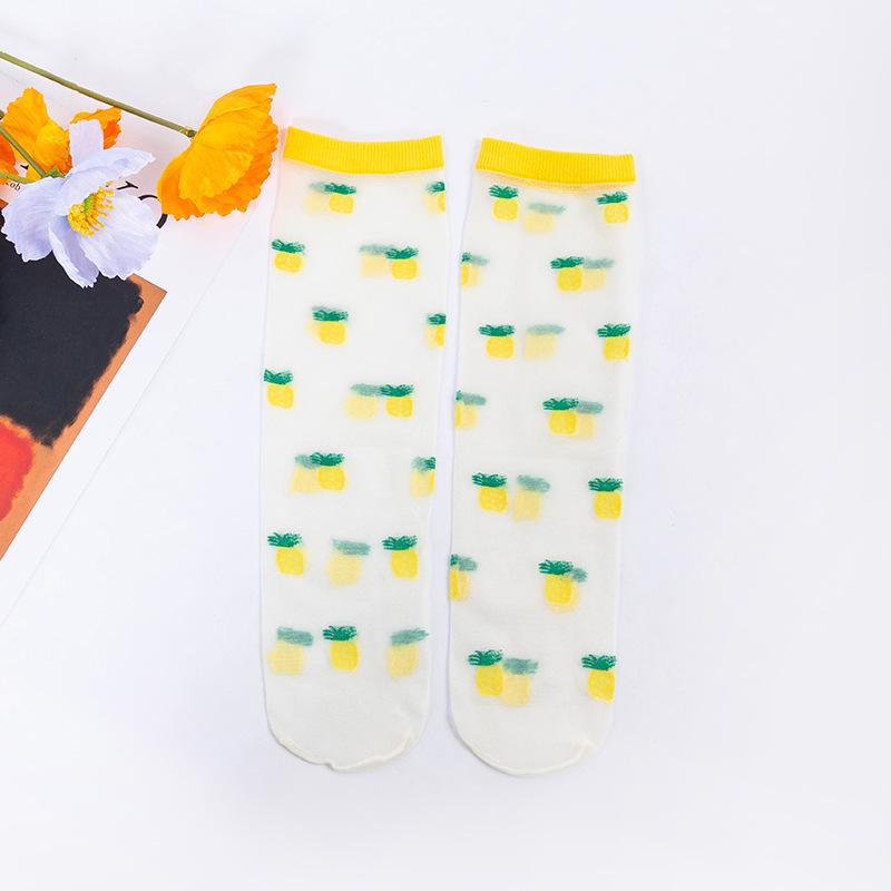 Children's Spring/Summer Thin Mid-Tube Socks – Breathable, Sweat-Absorbent, Anti-Mosquito Stockings for Girls