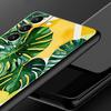 Чехол для телефона Monstera Green с листьями для Samsung Galaxy S26 Ultra S25 Plus S24 FE S23 S22 5G S21 S20 Черный Мягкий