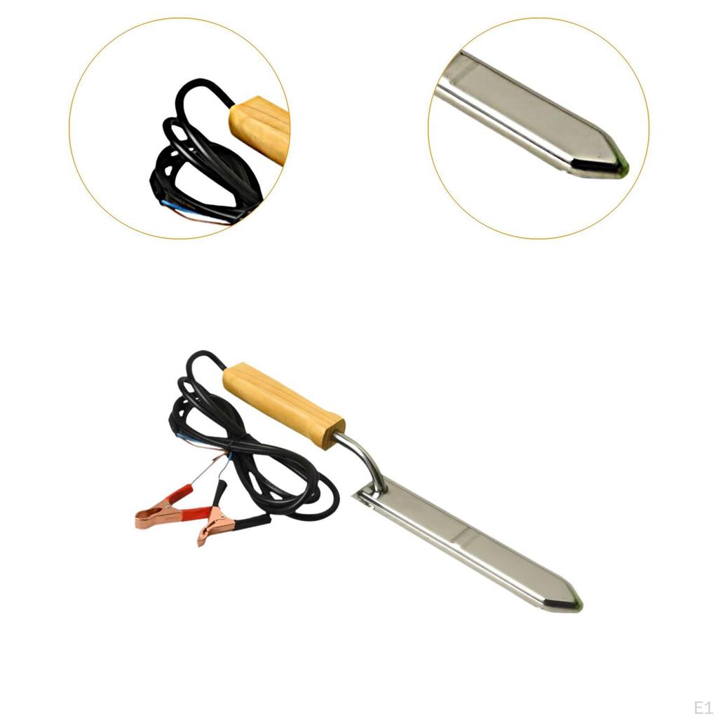 Электрический медорез, нож для распечатывания медовых коробок, инструменты для сбора пчел с деревянной ручкой, пицца