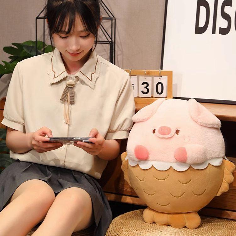 Кукла Snapper Pig Doll Piggy Doll Мягкая игрушка Подушка для девочек Спящая кровать Русалка Подарок на день рождения