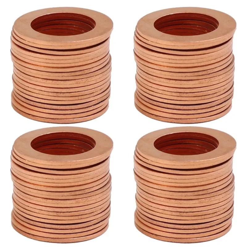 Медная уплотнительная шайба M14 Автомобильное плоское уплотнительное кольцо Прокладка Шайбы 94109-14000941 09-14000 для Honda Civic 1996-2018 CR-V 2007-2017