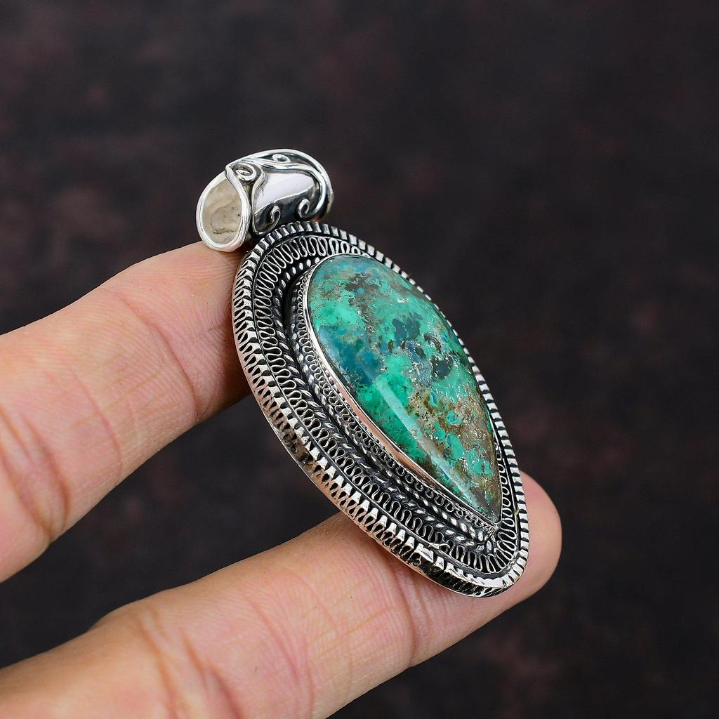 Подвеска из шаттукита, подвеска из драгоценного камня, винтажные ювелирные изделия, подвеска из стерлингового серебра 925 пробы, дизайнерская подвеска ручной работы, ювелирные изделия из шаттукита, свадебный подарок