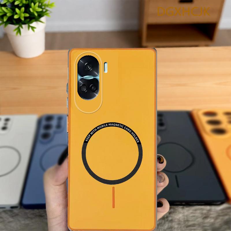 Чехол для Honor 90 Lite Чехол для телефона Honor 90 Lite Обложка для Honor 90 Lite CRT-NX1 Ударопрочный Цветной Магнитный Жесткий Силиконовая задняя крышка