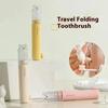 Портативный набор зубных щеток для путешествий, для деловых поездок, мини, с мягкой щетиной, многофункциональный, складной, с зубной пастой, маленькие принадлежности для ванной