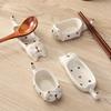 2 шт. Милые керамические тарелки с котиками, Двойного назначения: Тарелочки для соусов и Подставки для палочек для еды, Набор посуды