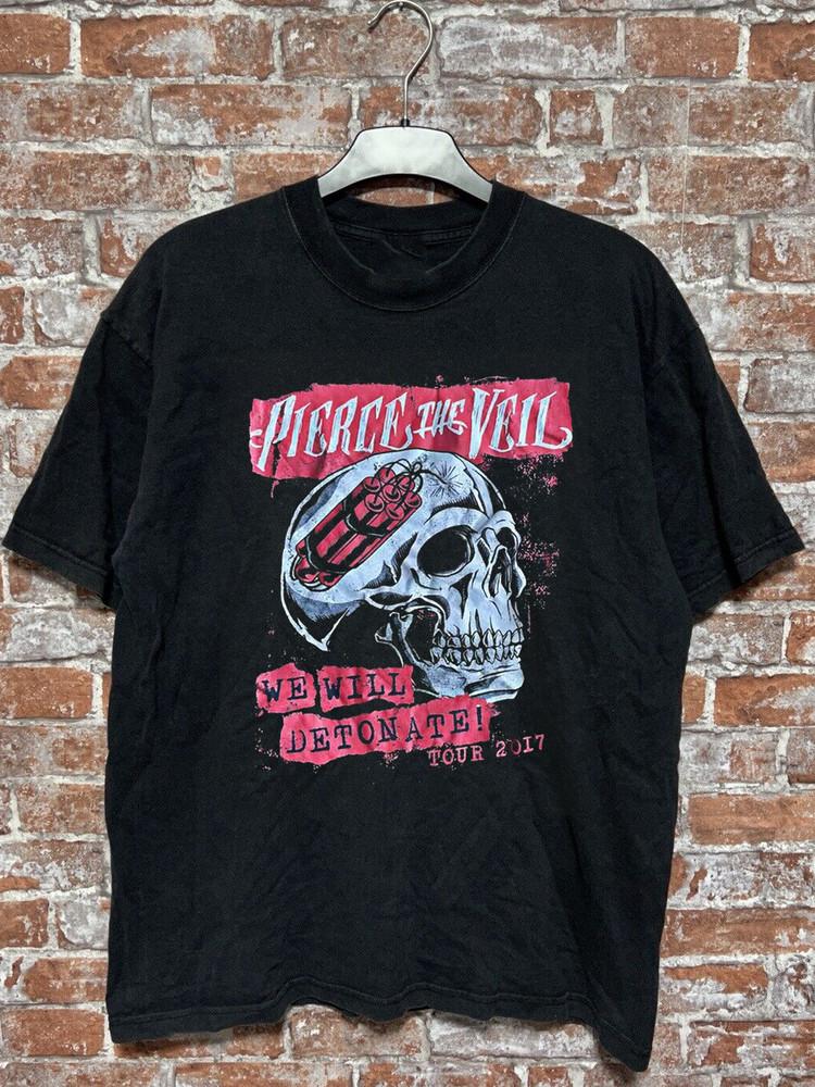 Футболка с принтом группы Pierce The Veil "We Will Detonate" Полный размер S-5XL Унисекс
