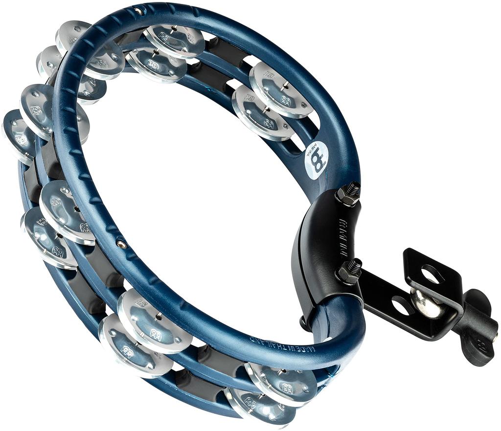 MEINL Percussion Traditional ABS Tambourine, Aluminum Jingles, Blue, TMT2A-B