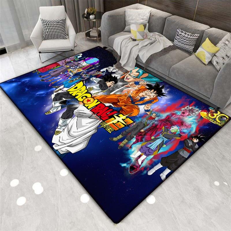 3D печать гостиная квадратный японский мультфильм DragonBall ковер игра ванная комната кухня коврик многофункциональный противоскользящий ковер.