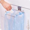 Kitchen Trash Rack Cabinet Door Garbage Bags Holder Stainless Steel Closet Garbage Storage Holder