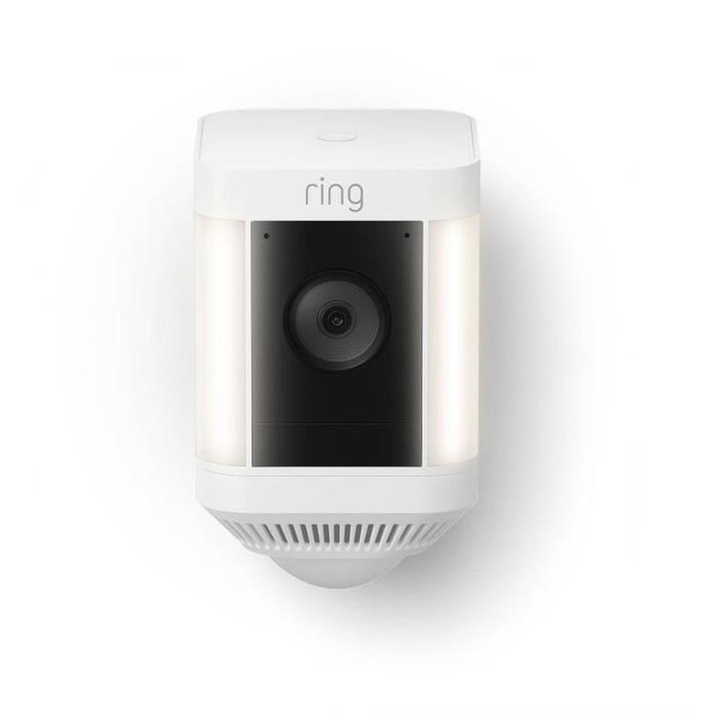 Caméra de surveillance - RING - Spotlight Cam Plus - HD 1080p - Vision nocturne couleur - Audio bidirectionnel