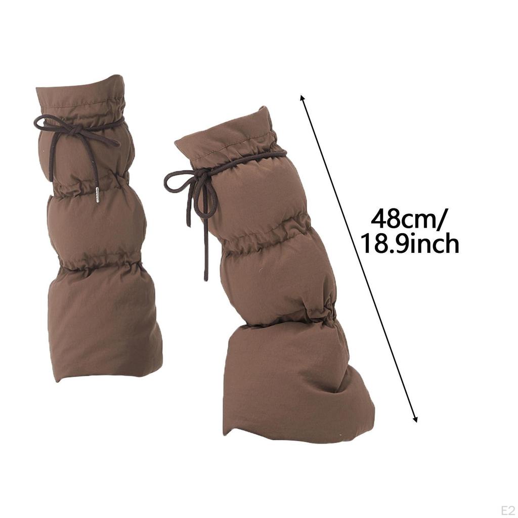 Уютные зимние гетры для женщин - Стильные чехлы для приключений на свежем воздухе