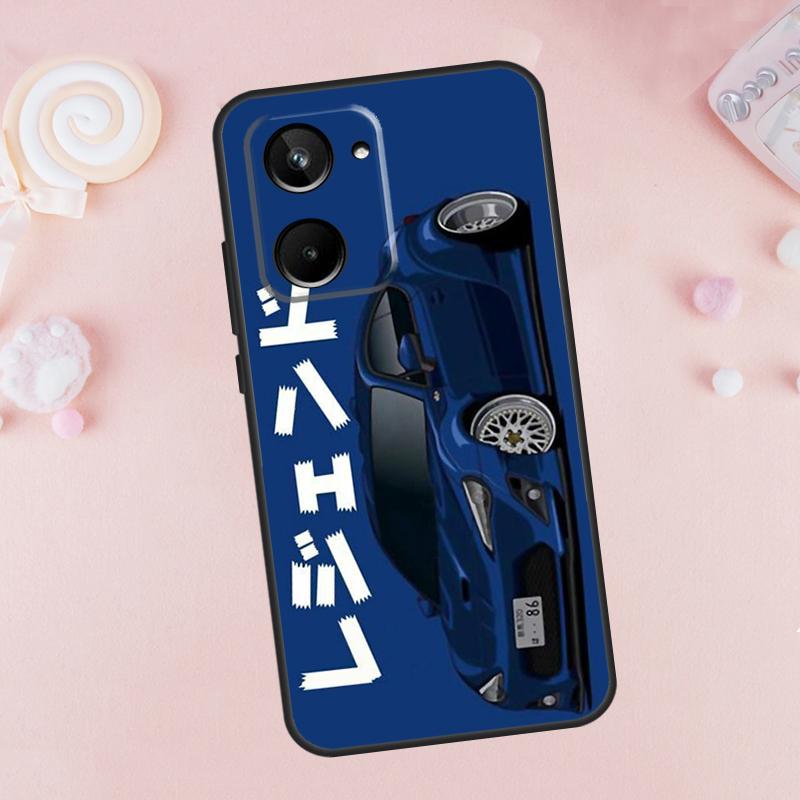 Чехол для Realme C67 C55 C53 C51 C35 C33 C31 C30 C25s C21Y GT Neo5 GT5 9 10 11 12 Pro Plus с изображением Tokyo JDM Drift Sport Car
