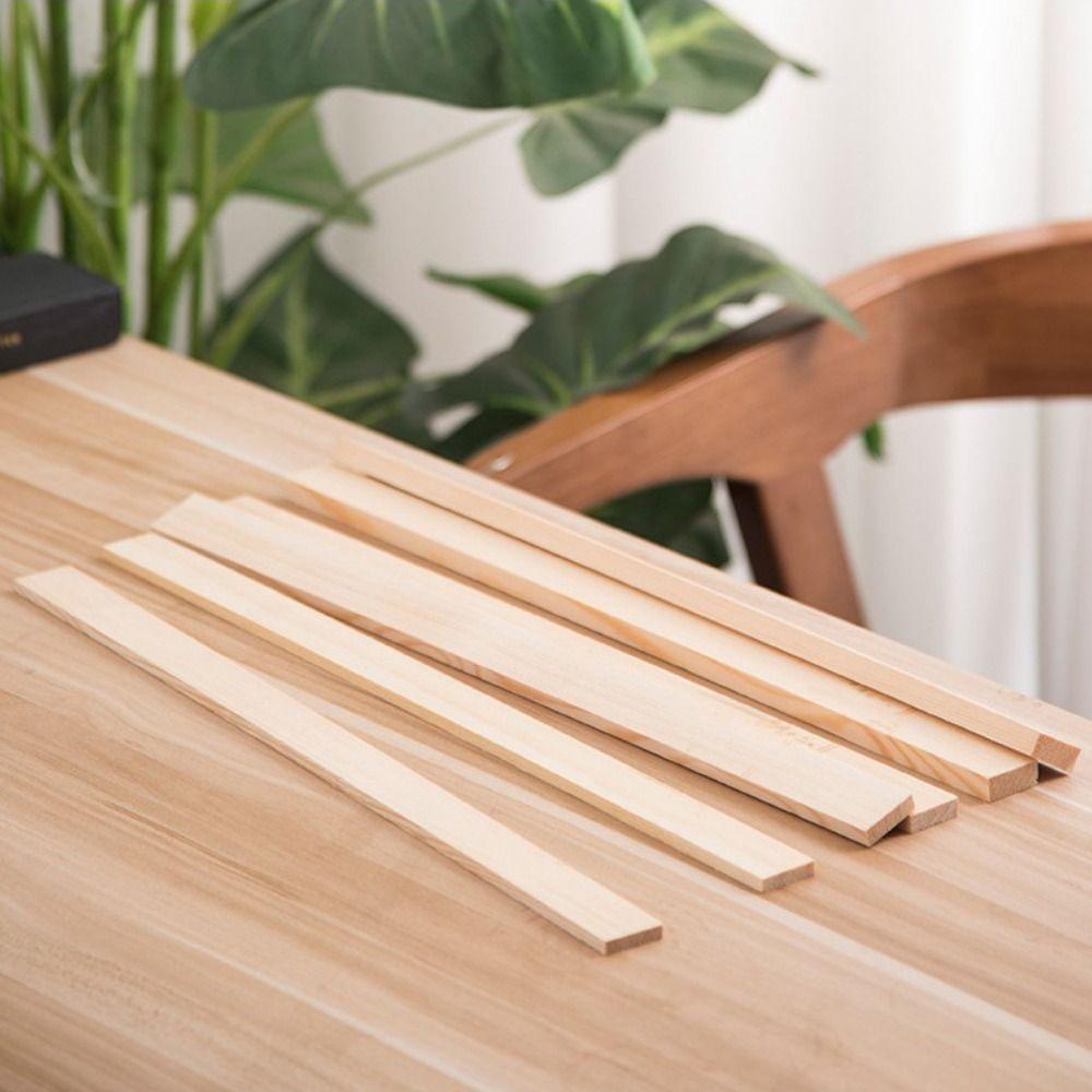 2pcs Multi Size Mud Roller Guide Pine Polymer Clay Guide Handmade Wooden Strip  Pottery Making