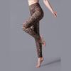 High Waist Leopard Print Yoga Leggings – Spring/Autumn High Elastic Skinny Pants with Wide Waistband