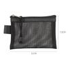 Transparent Nylon Mesh Pencil Pouch Toiletry Carry Pouch Portable Organizer Sticker Tape Accessories
