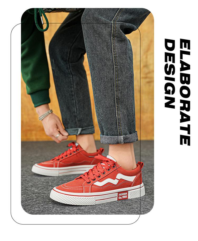 2025 Summer New Canvas Shoes Men's Casual Korean Version Breathable Low-top Board Shoes Sports Student Versatile Youth Tide