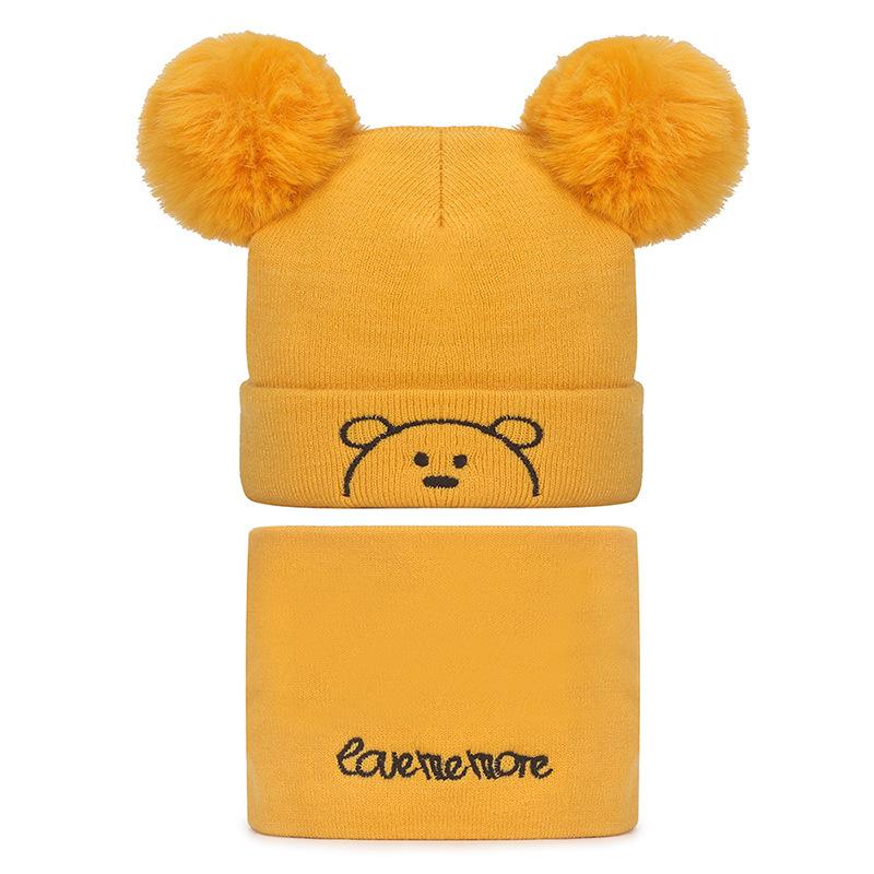NORTHWOOD One Set Autumn Winter Baby Knitted Hat Newborn Baby Child Warm Woolen Hat Double Layer Thin Line Hat