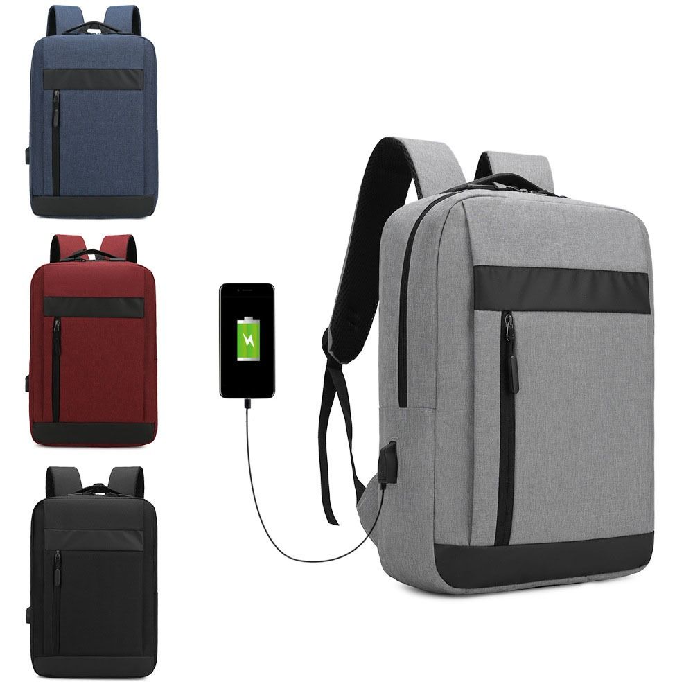 Multipockets Student Backpack Large Capacity Laptop Shoulder Bag Simple Nylon Backpack Outdoor